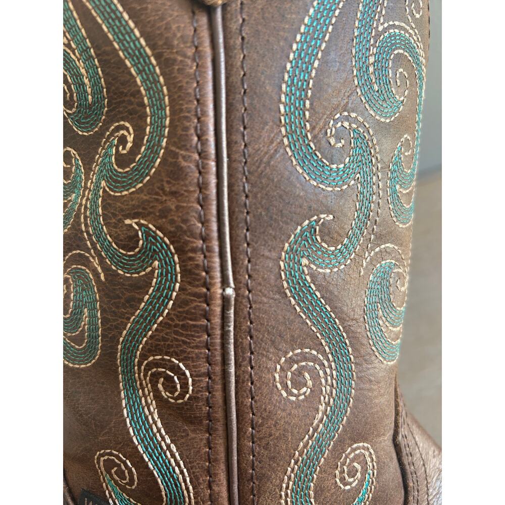 Justin gypsy women’s brown cowgirl steel toe waterproof boots size 6.5 - Picture 7 of 10